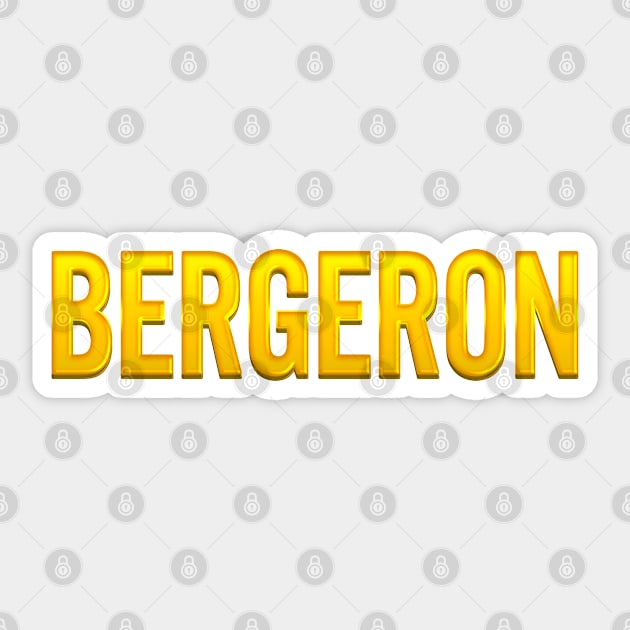 Bergeron Family Name Sticker by xesed